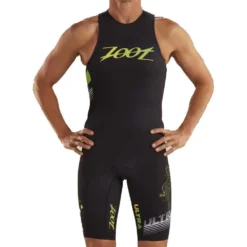 ZOOT Black / White Swimskin Sleeveless Trisuit