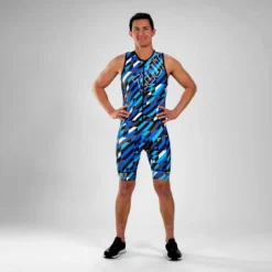 ZOOT Ltd Tri Fz Sleeveless Trisuit -Blue Wave zoot ltd tri fz sleeveless trisuit 12