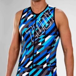 ZOOT Ltd Tri Fz Sleeveless Trisuit -Blue Wave zoot ltd tri fz sleeveless trisuit 4