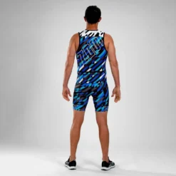 ZOOT Ltd Tri Tank Sleeveless Trisuit -Blue Wave zoot ltd tri tank sleeveless trisuit 7