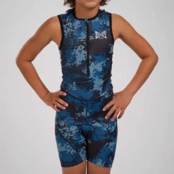 ZOOT Race Division Navy Sleeveless Trisuit -Blue Wave zoot race division navy sleeveless trisuit 2