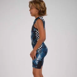 ZOOT Race Division Navy Sleeveless Trisuit -Blue Wave zoot race division navy sleeveless trisuit 3